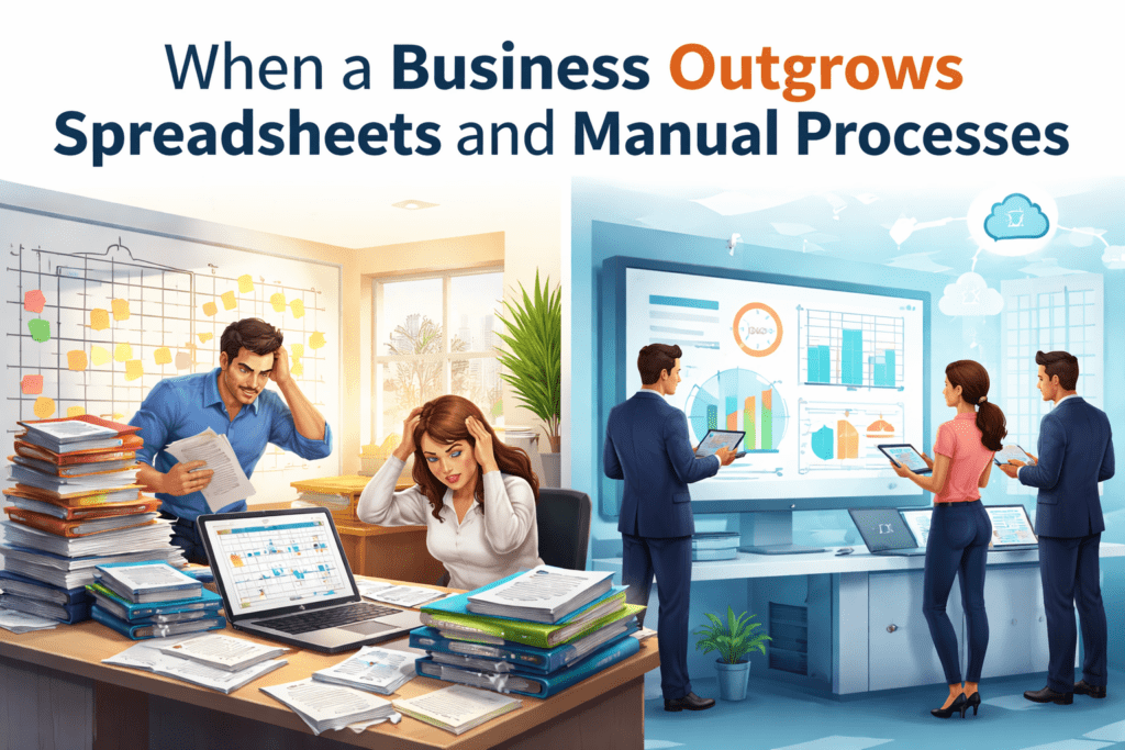 When a Business Outgrows Spreadsheets and Manual Processes